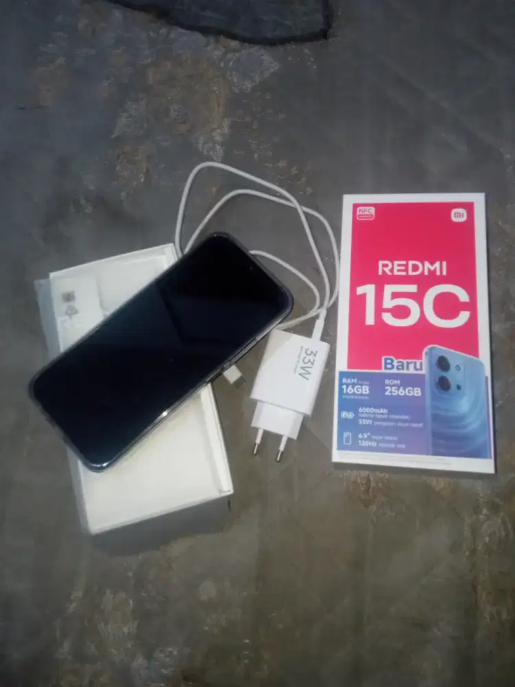 Xiaomi redmi 15C (8+256) | baterai 6000mAh | Redmi 15C Midnight black,
