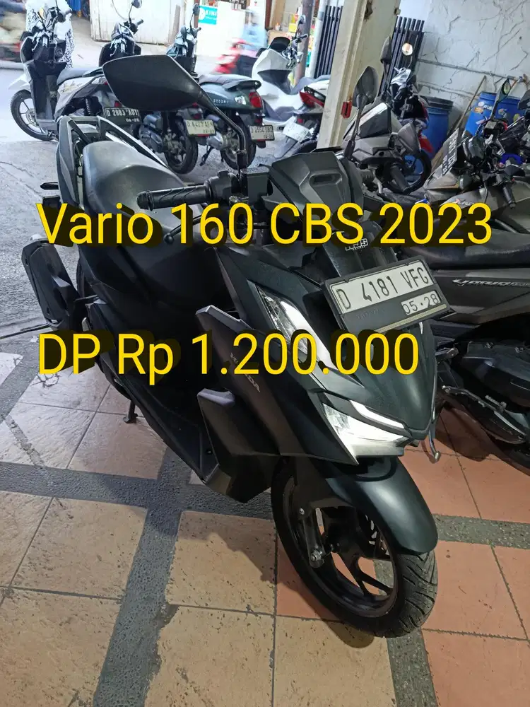 Vario 160 2023. Pajak ON. Standar. Mulus. Like New. Cash/Kredit/TT