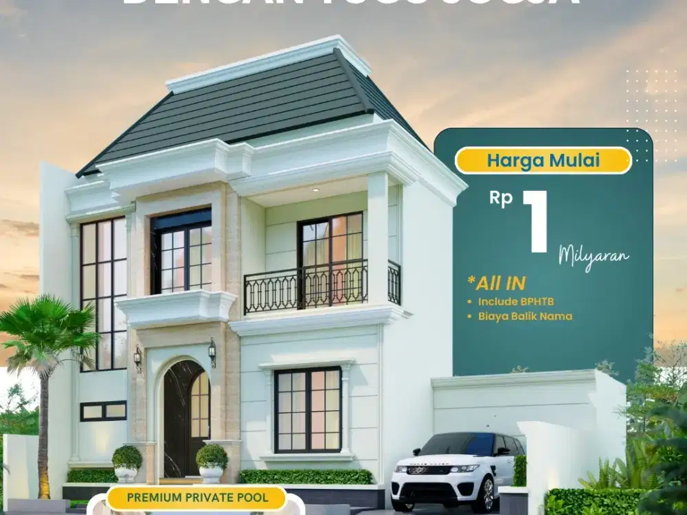 Rumah  Kolam Renang Pribadi Dekat Malioboro Godean Sleman