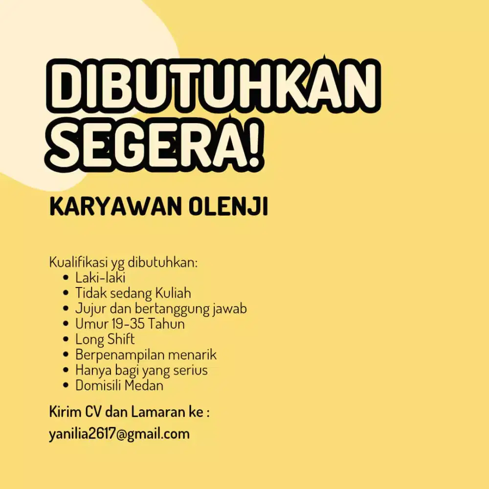 BUTUH CEPAT YG SERIUS KERJA