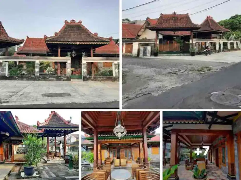 Di jual bangunan etnik jawa daerah strategis di jogja
