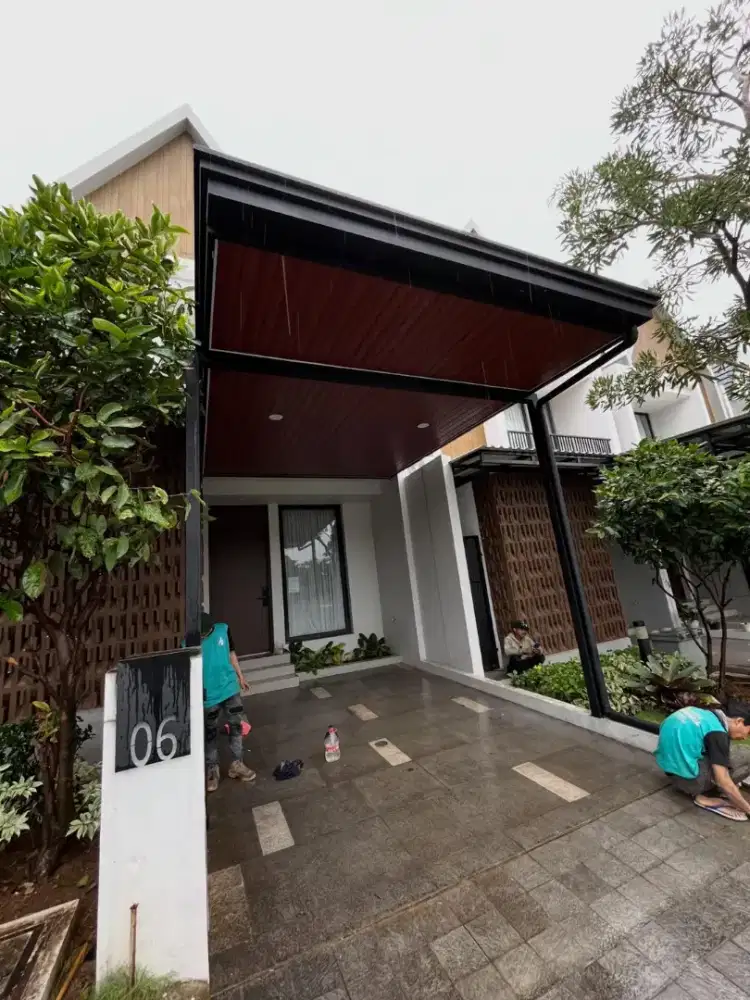 Pemasangan kanopi plafon pvc minimalis