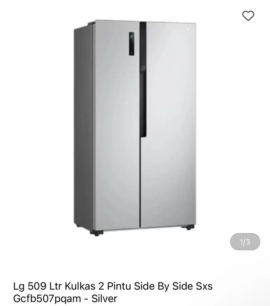 LG kulkas 2 pintu side by side bisa cicilan syarat ktp