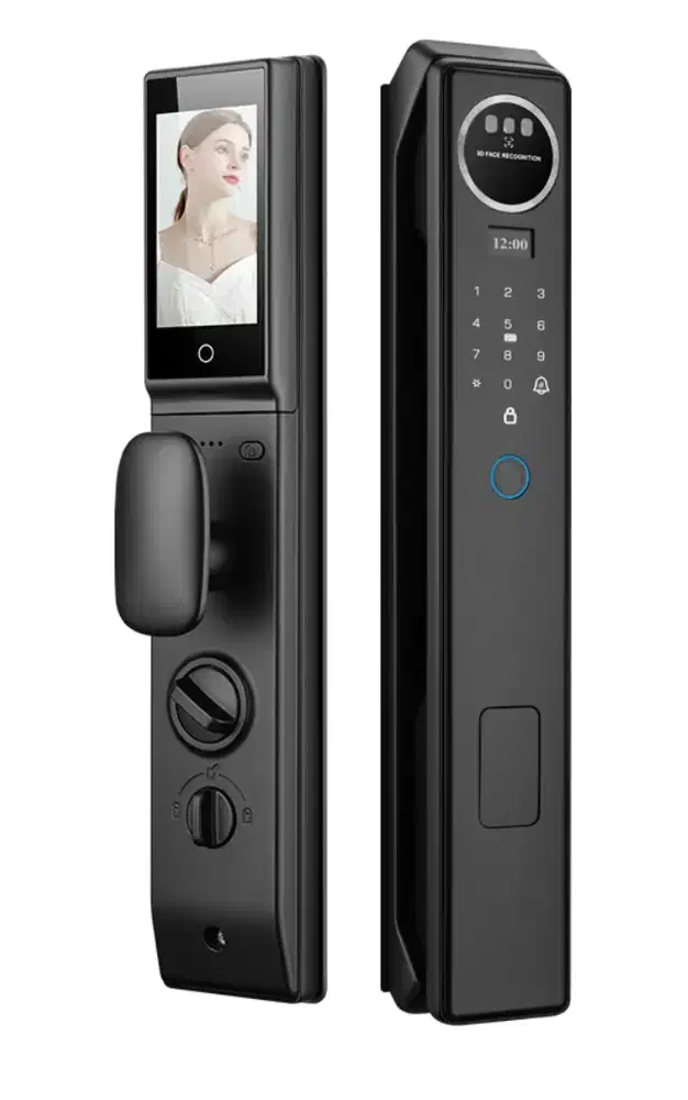 Automatic Fingerprint 3D Face Recognition Door  Lock with Tuya Active