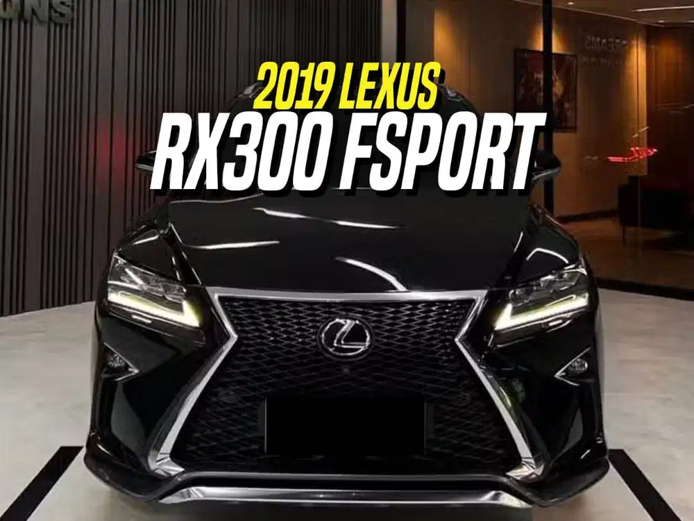 Lexus RX300 F Sport 2019 Black on Red Hitam RX 300 FSport