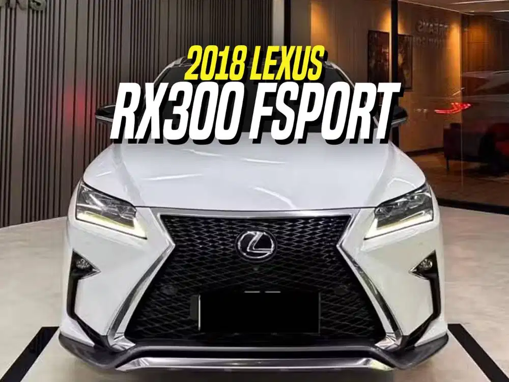 Lexus RX300 F Sport 2018 White on Red Putih RX 300 FSport