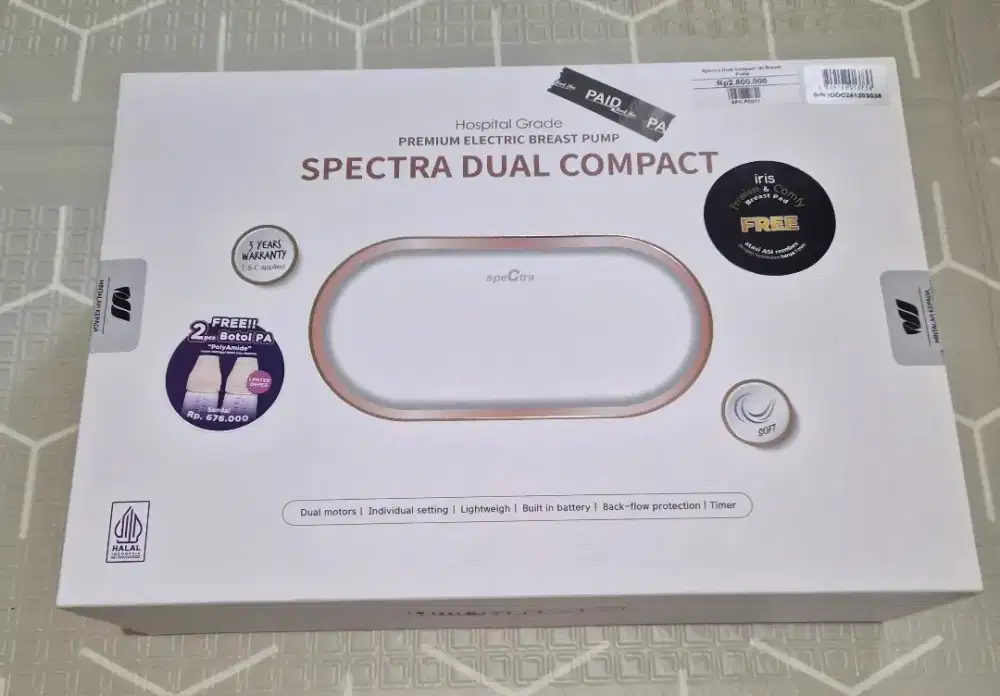 Spectra Dual Compact Full Set, Pembelian Ags 25, Garansi Aktif