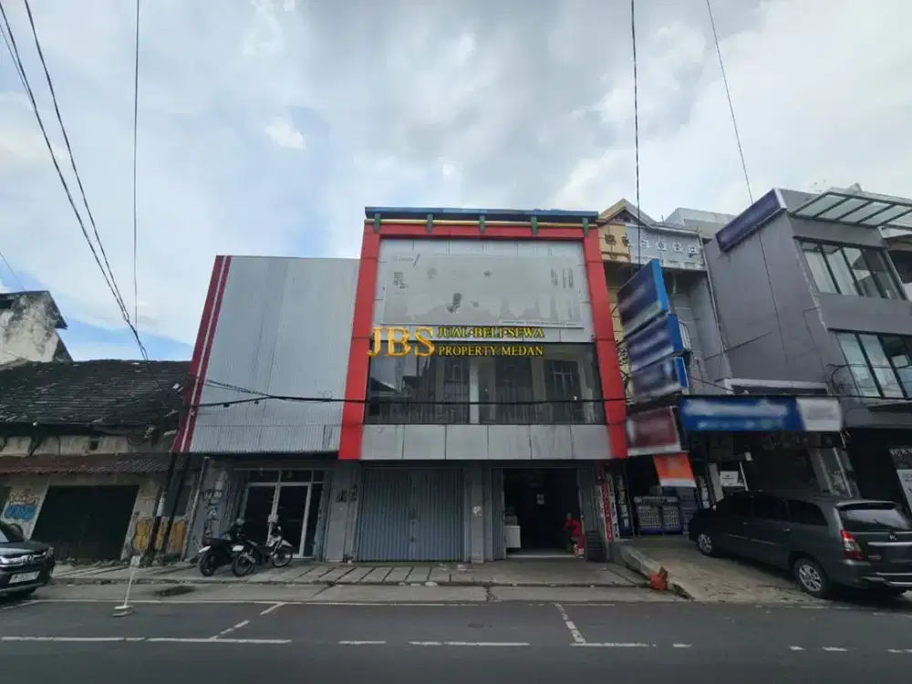 Disewakan Ruko 1 Tingkat Lokasi Strategis di Jalan S. Parman (Daerah Petisah) - Medan