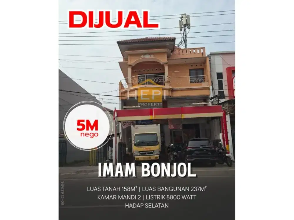 Dijual Ruko di Imam Bonjol Semarang