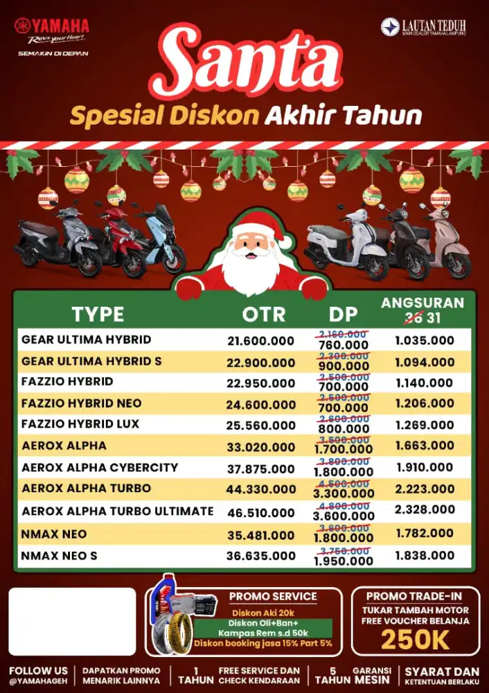 Yamaha Fazzio Hybrid baru