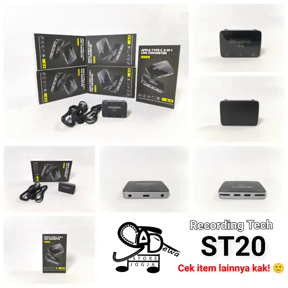 RECORDING TECH ST-20 ST20 LIVE STREAMING DOCK SOUNDCARD ORI SOUND CARD