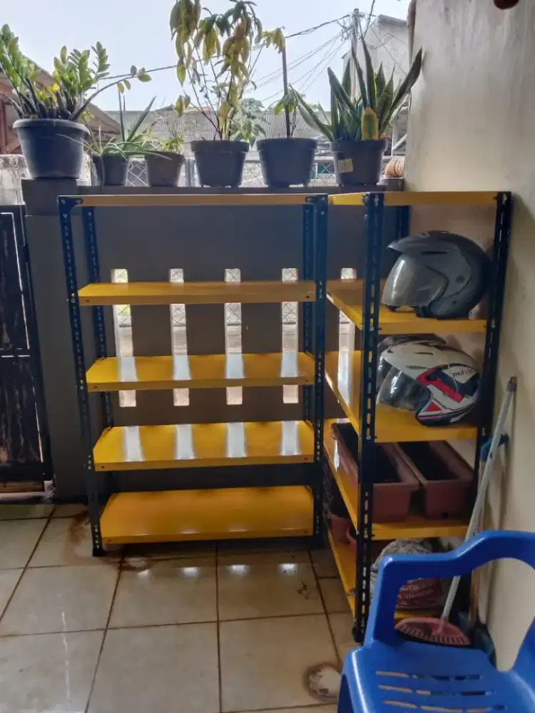 RAK BESI SIKU LUBANG SIAP KIRIM DAN COD