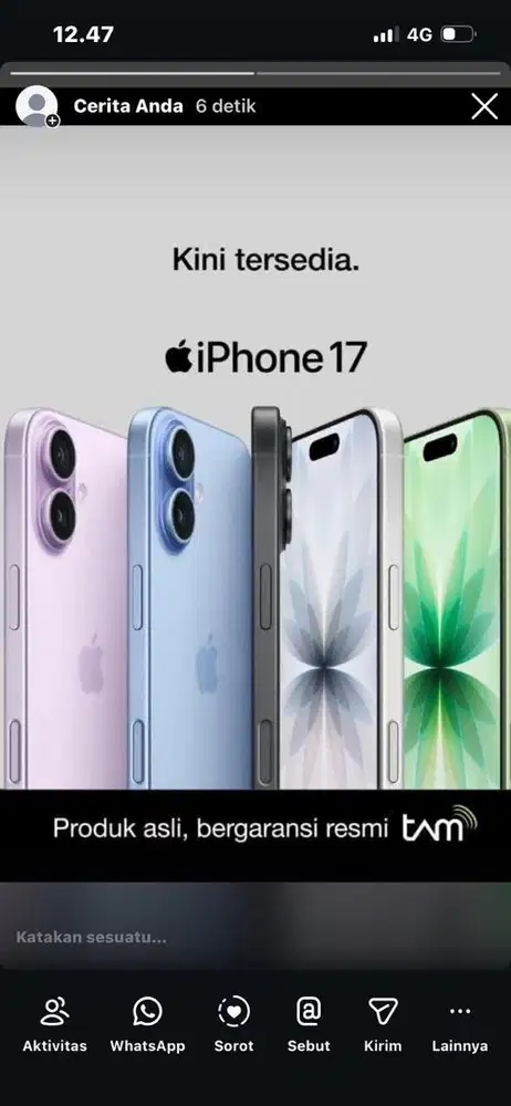 Iphone bergaransi resmi TAM