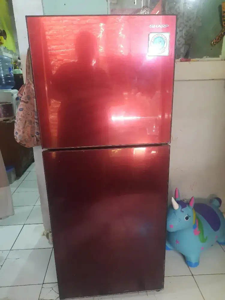 Kulkas sharp 2 pintu fan cooling