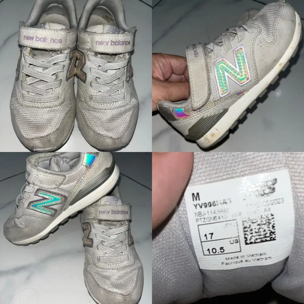 Sepatu NB 996 anak insole 17 cm
