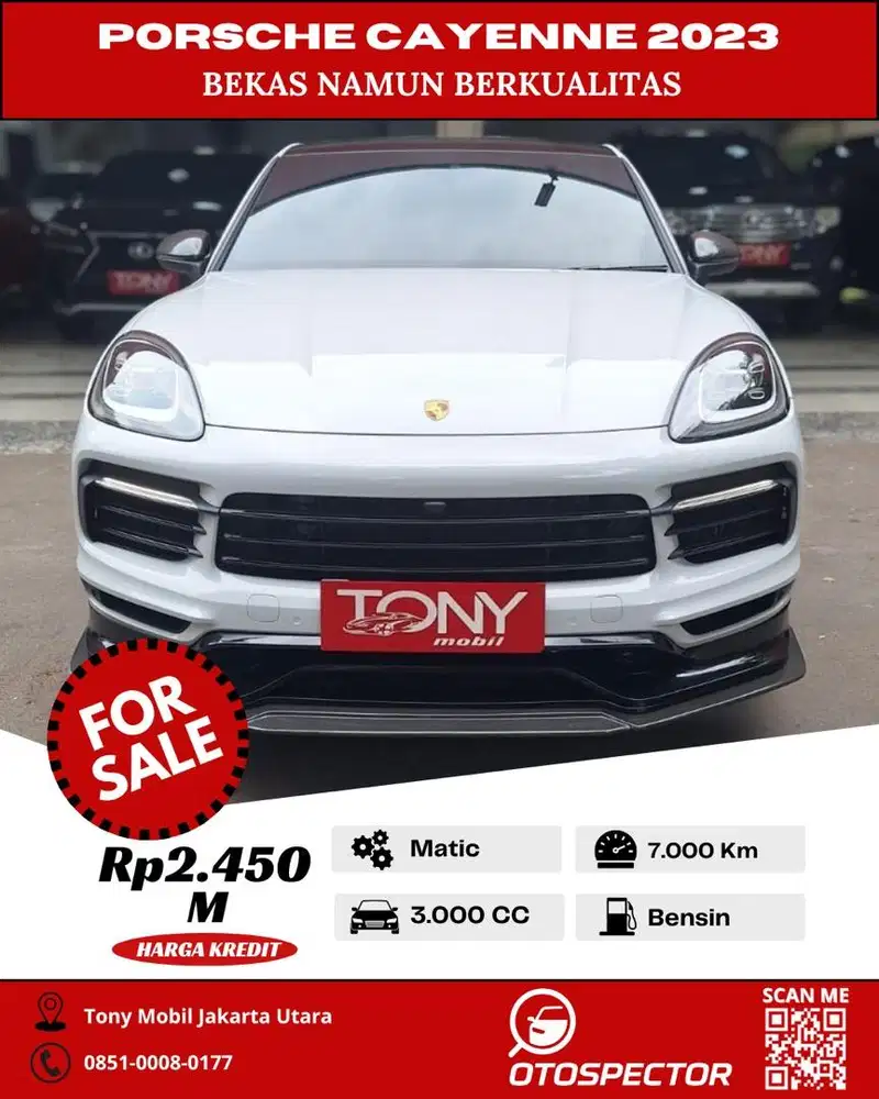 Porsche Cayenne Coupe 3.0L Turbo 2023 Putih