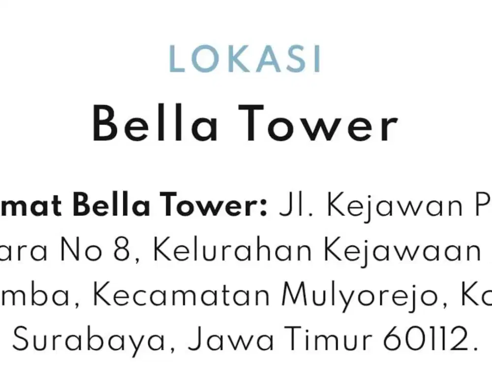 Disewakan Virtual Office Pakuwon City Surabaya Timur. Murah mulai 149rb/bulan.