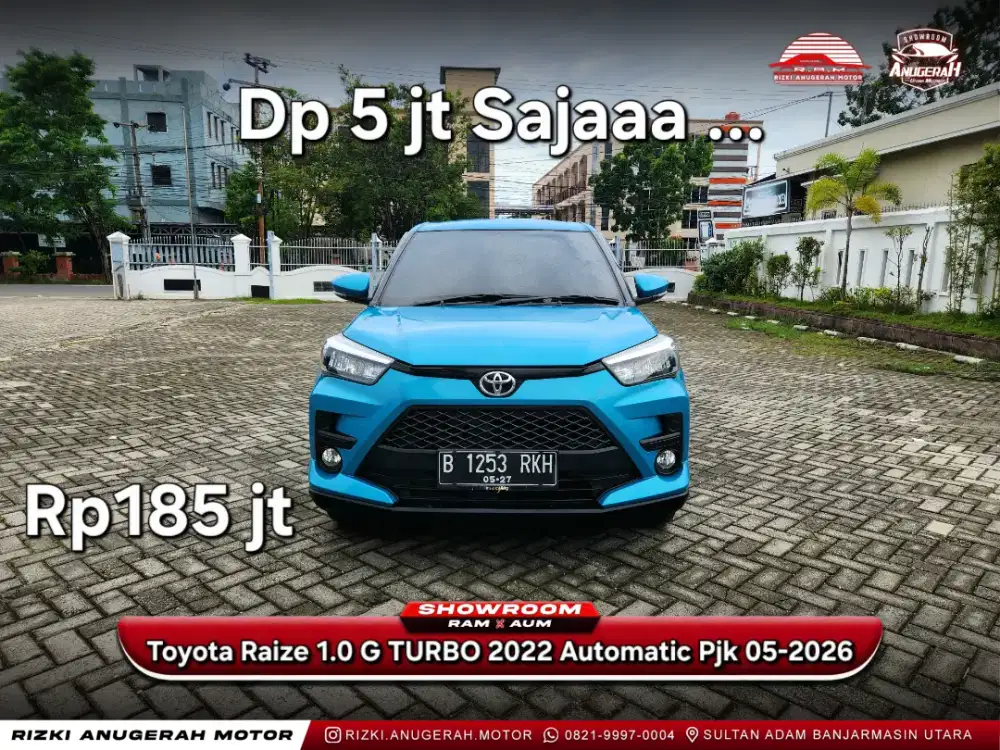 Dp 5jt Toyota Raize 1.5 G Turbo 2022 Automatic Pjk 05-2026