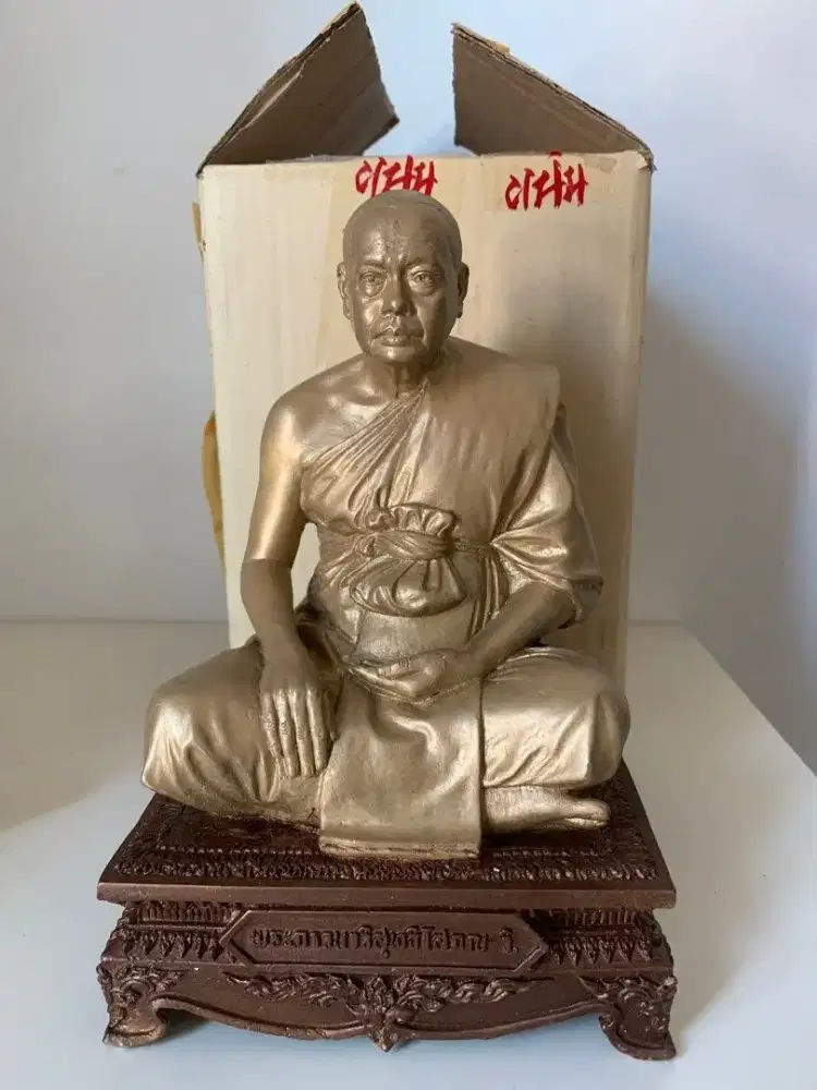Chao Khun Maha Surasak Statue Kuningan Pajangan Brass Logam Antik