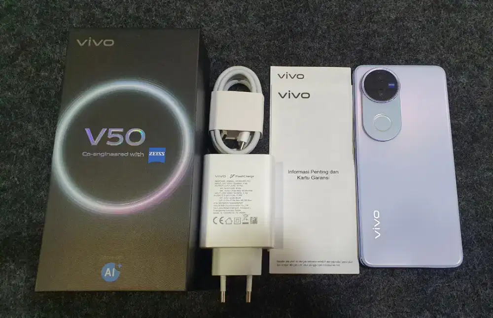 [Ex Display] Vivo V50 5G Ram 12/256GB Kelengkapan Fullset Original