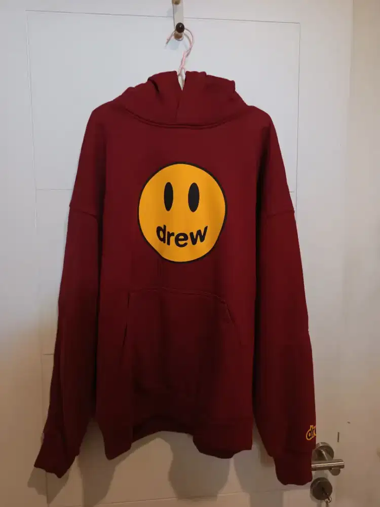 Hoodie Drew Justin Bieber Burgundy Oversized