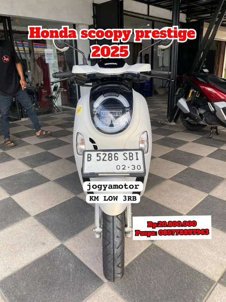 (B) Honda scoopy Prestige 2025 cash  credit