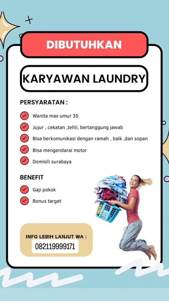 Lowongan pegawai dan kurir