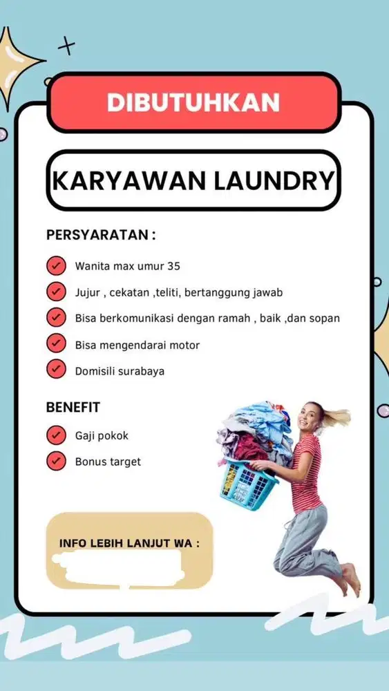 Lowongan pegawai dan kurir