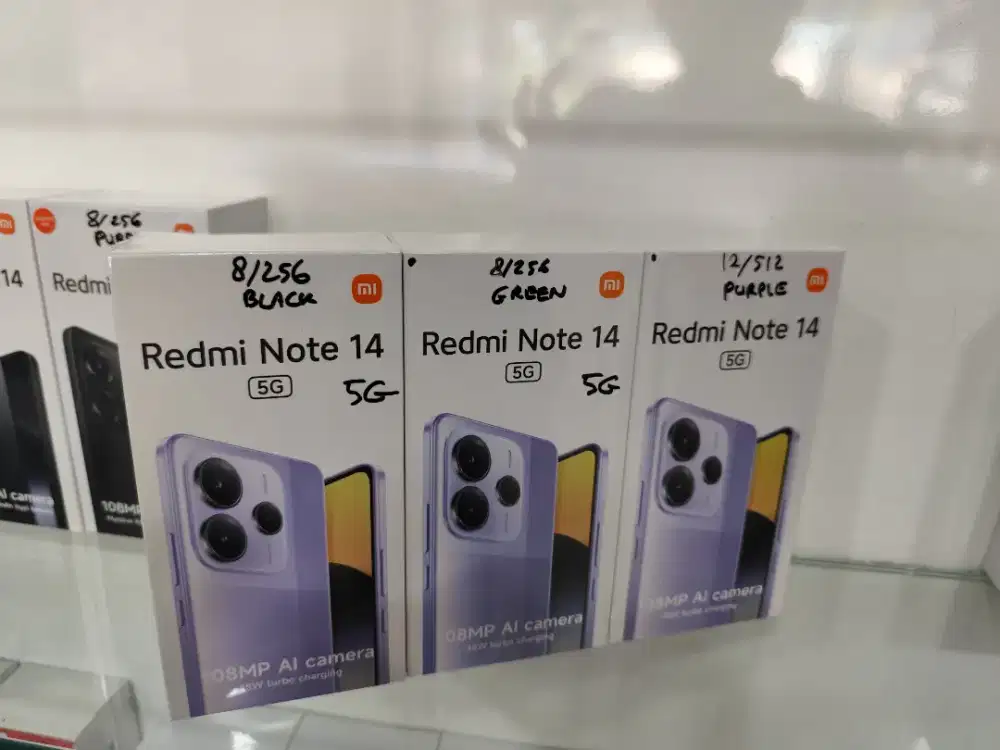 Redmi Note 14 5G New,TERMURAH,GARANSI RESMI 15 BULAN