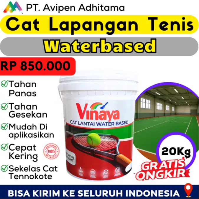 Cat Lapangan Tenis Badminton Futsal Basket 20 Kg Surabaya