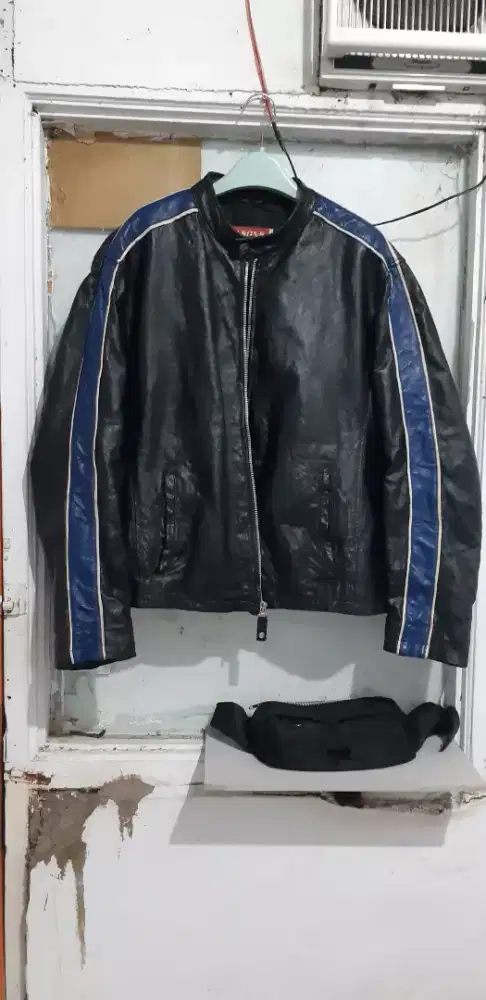 Jaket kulit asli WILSONS  bikers