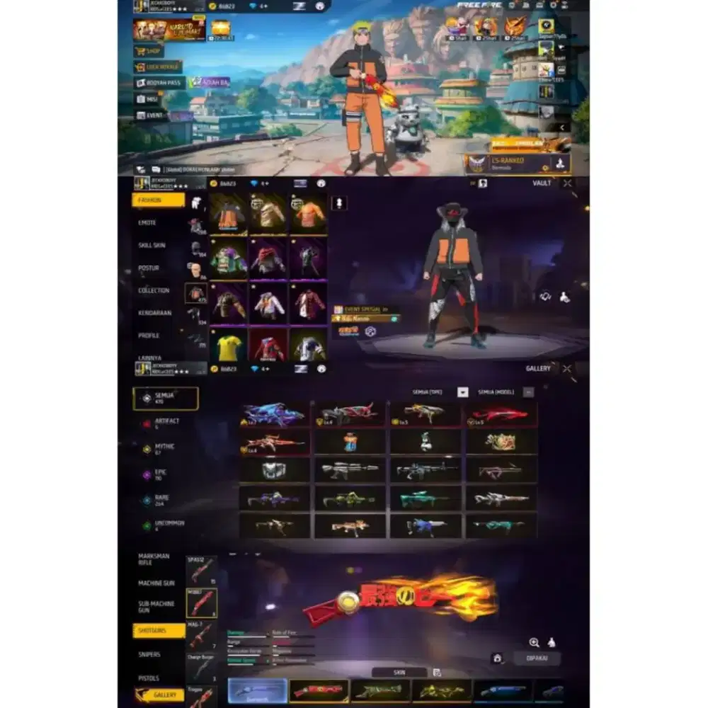 Jual akun ff aman dan terpercaya wa (083850317433)