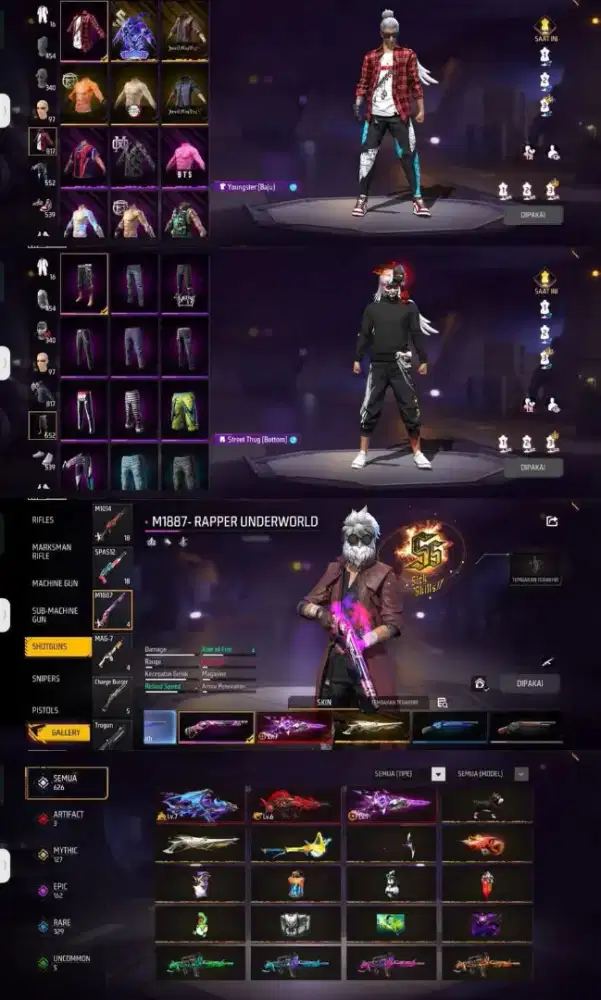 Jual akun ff aman dan terpercaya wa (083850317433)