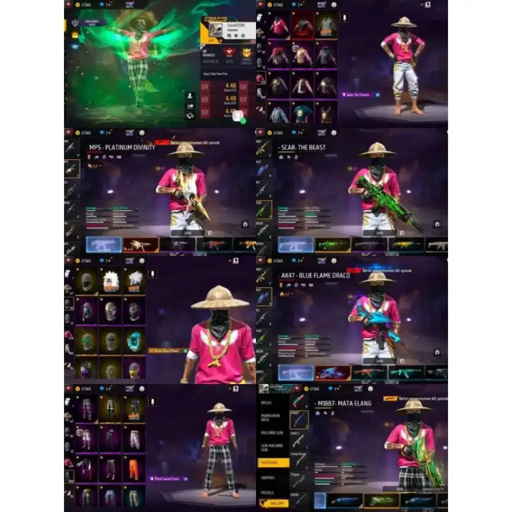 Jual akun ff aman dan terpercaya wa (083850317433)