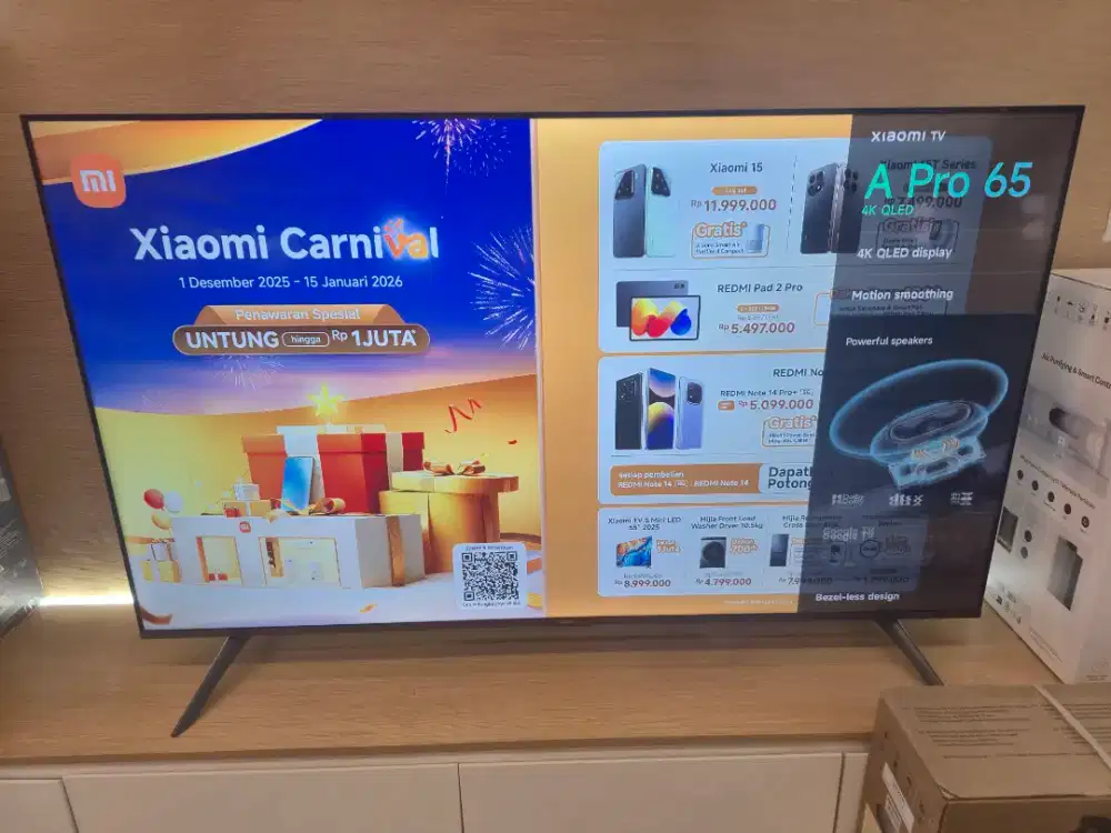 TV XIAOMI 65IN PROMO CREDIT BUNGA 0% FREE 1KALI CICILAN