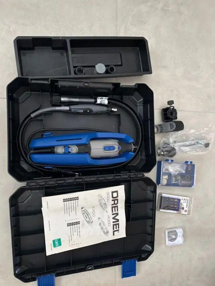 Dremel 4000 gerinda botol rotary multi alat putar tool set mesin