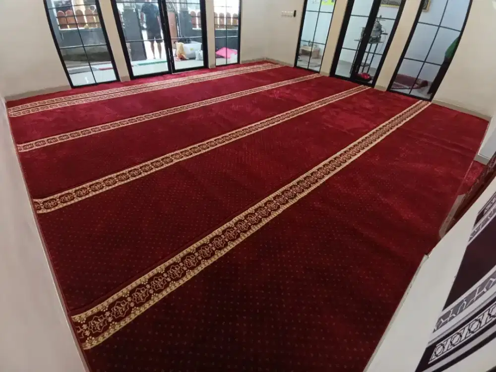 Tersedia Karpet sajadah Masjid import pembelian menyesuaikan kebutuhan