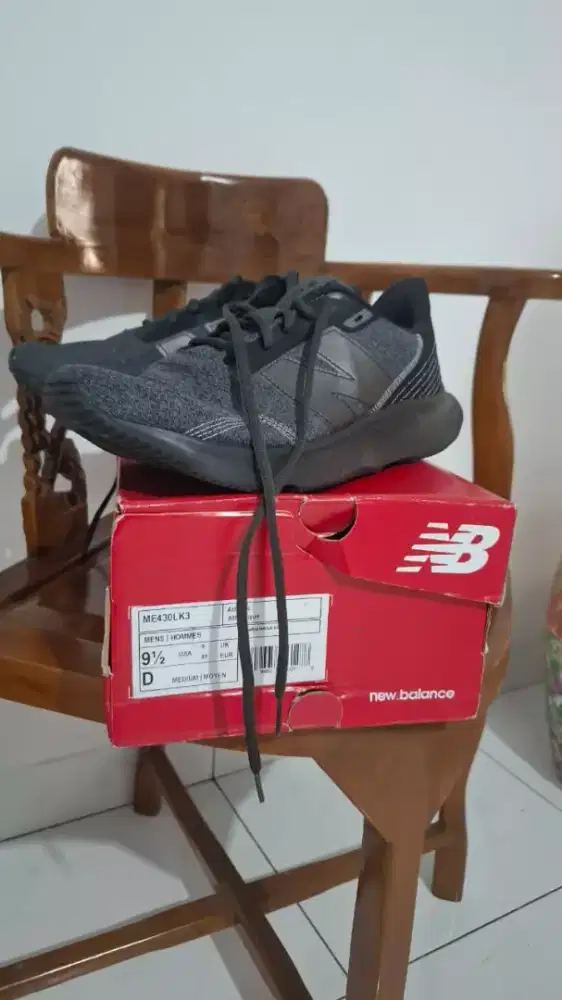 Sepatu New Balance 430v3 Black Grey Size 43 Original perfect like new