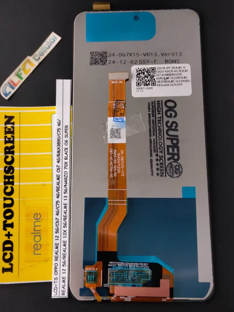 LCD REALME 12 5G/C67 4G/C75 4G (RMX3890)LCD REALME 12 5G /REALME 13 5G