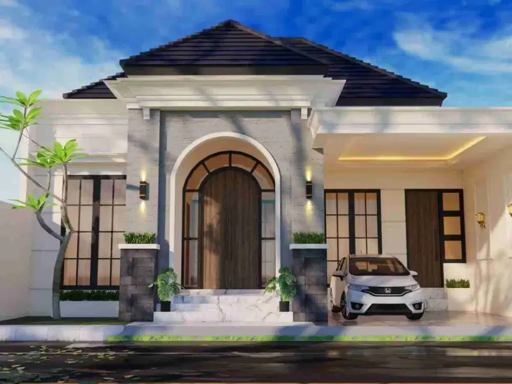 RUMAH MEWAH KLASIK SEMI FURNISHED MODERN - KUALITAS PREMIUM DEKAT JOGJABAY