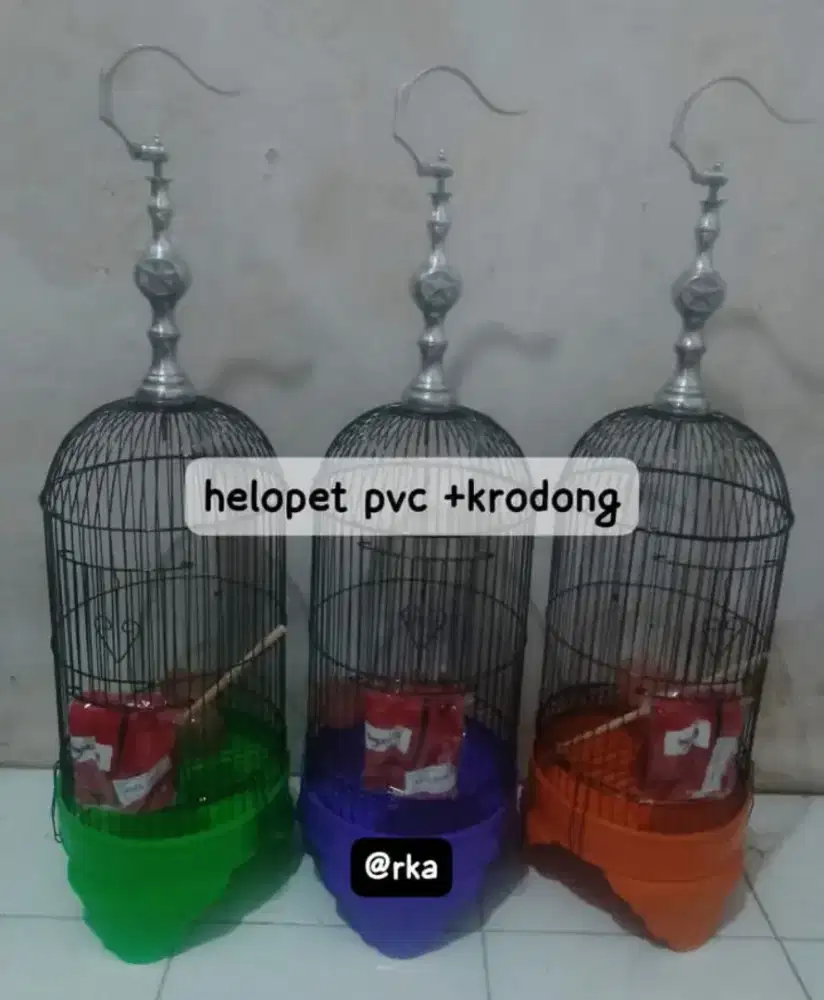 sangkar helopet pleci pvc pondok cabe