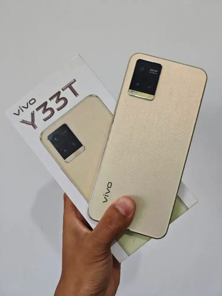 Vivo Y33T 8+8/128 Gb Mulus 95% Fullset Ex Resmi bisa TT/BT