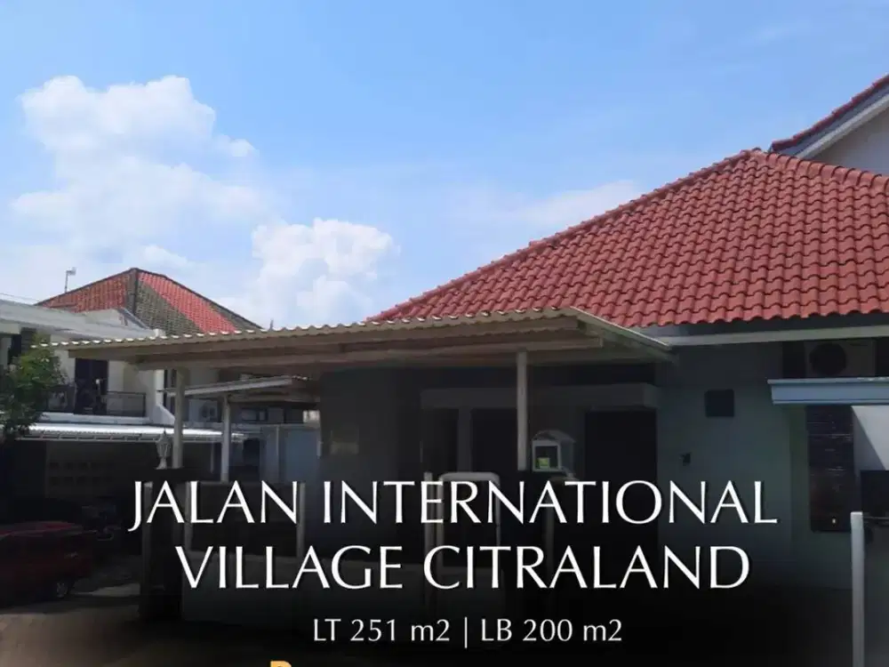 MURAH! DIjual rumah international village citraland