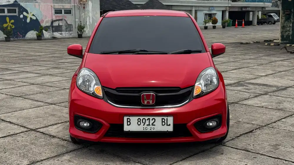 BISA DP MINIM BRIO E 2017 KM 55RB MERAH 2017/2018 HONDA BRIO RS