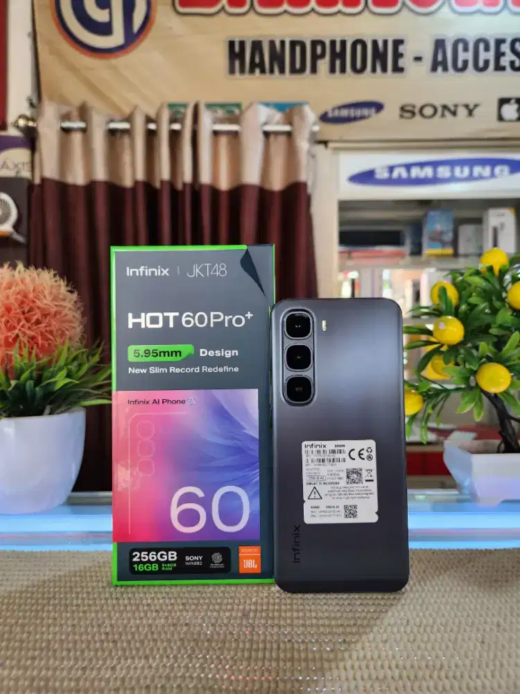 Infinix Hot 60 Pro + (8+8)16Gb/ 256Gb Fullset Mulus Pemakaian 3 Minggu