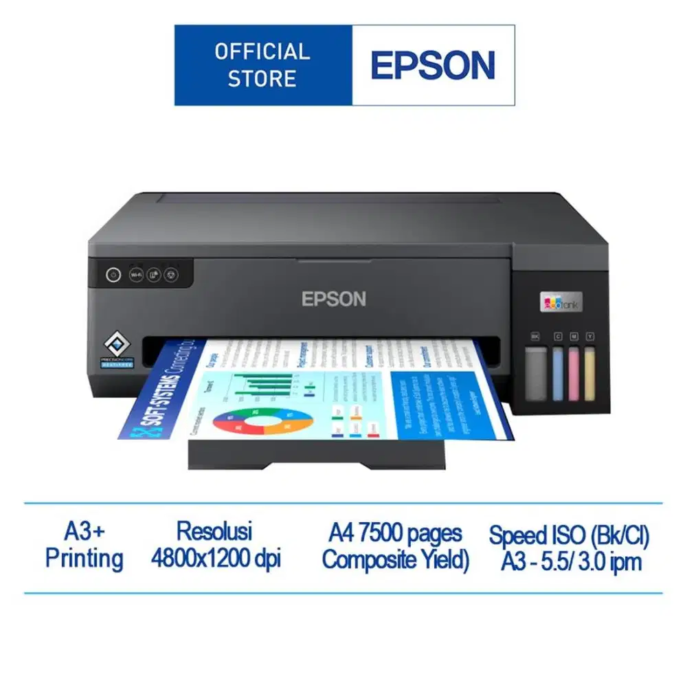 Epson Printer L11050 A3+ EcoTank Wi-Fi Print Only