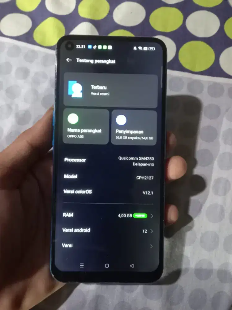 Oppo A53 4/64 Hp+charger