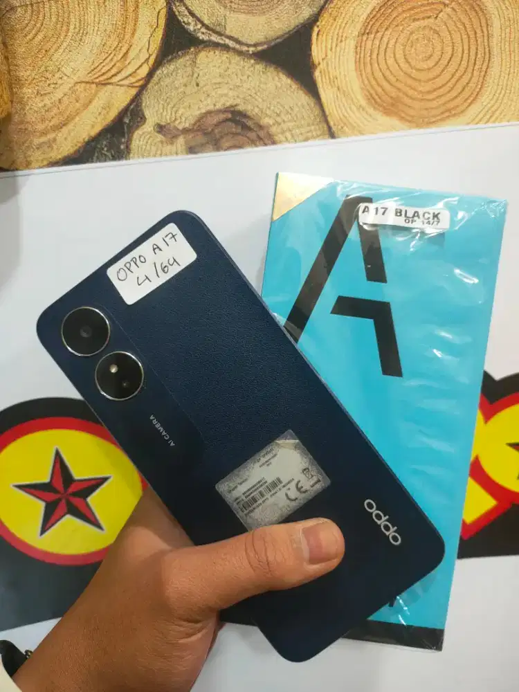 Oppo a17 4+1/64 fullset mulus original