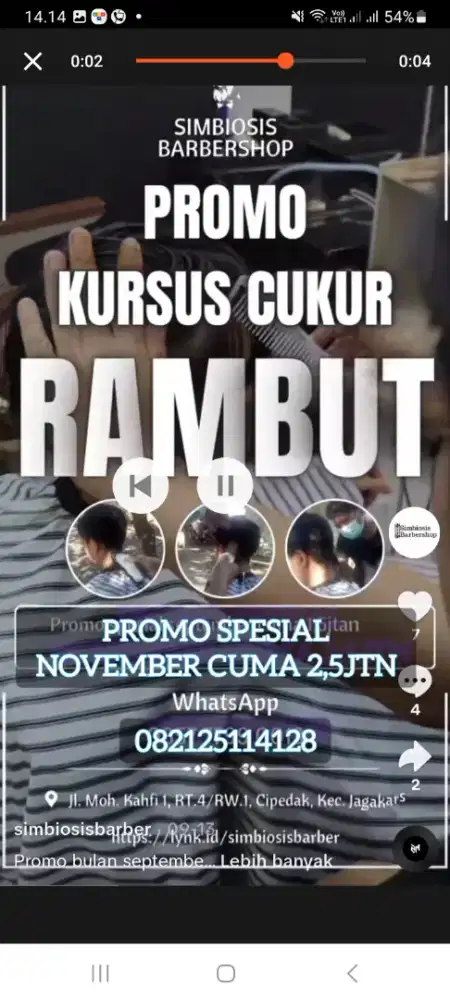 Kursus potong rambut