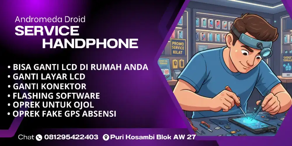 Jasa Service Hp, Ganti LCD, Ganti Baterai, Dan Software ulang/Flashing